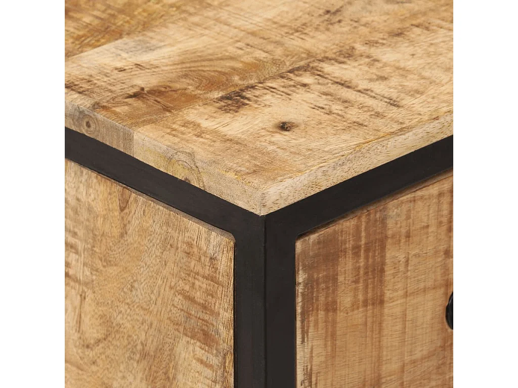 Dressoir 70x35x70 cm massief ruw mangohout