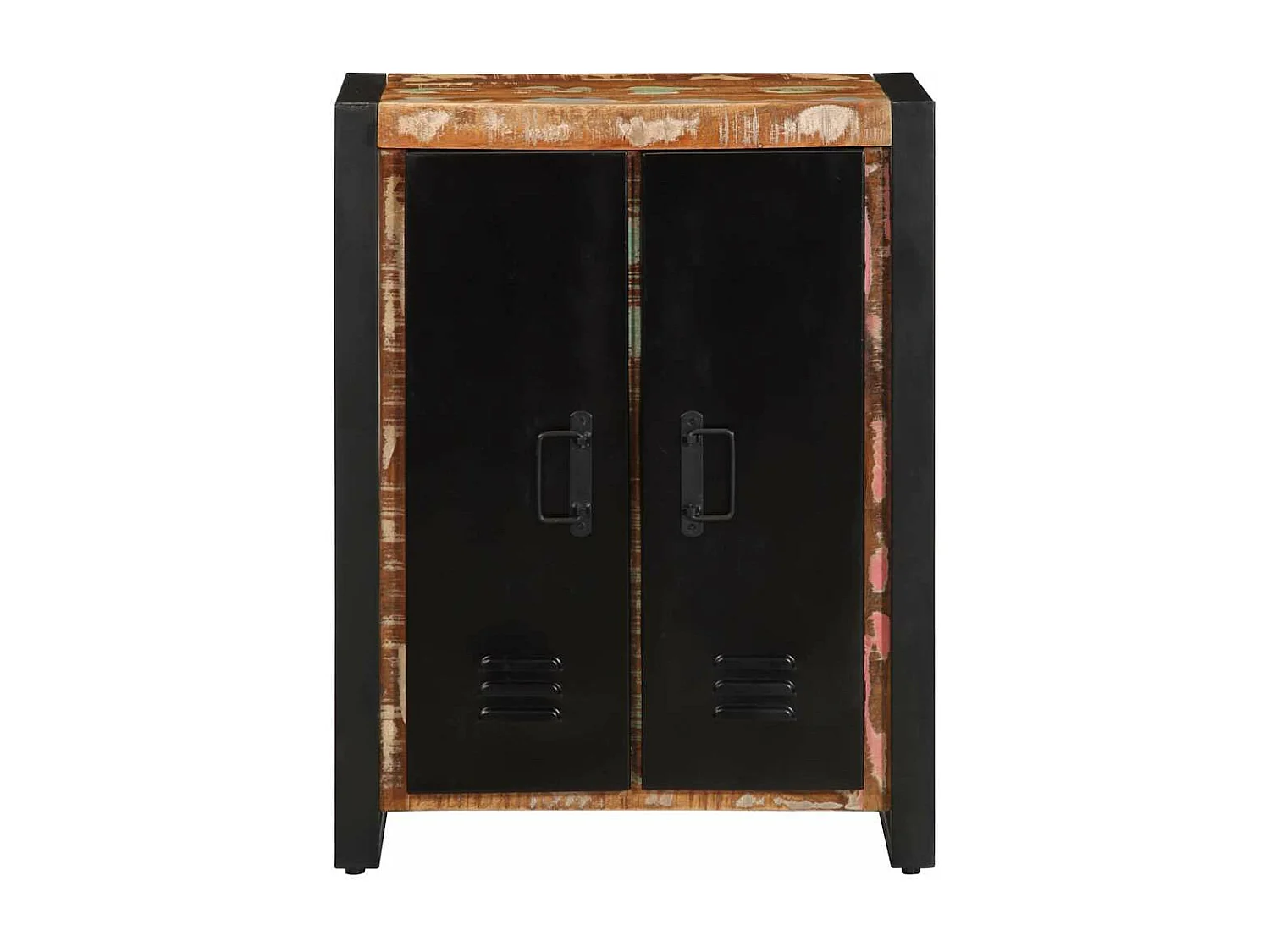 Credenza Multicolore 55x35x70 cm in Legno Massello Recupero