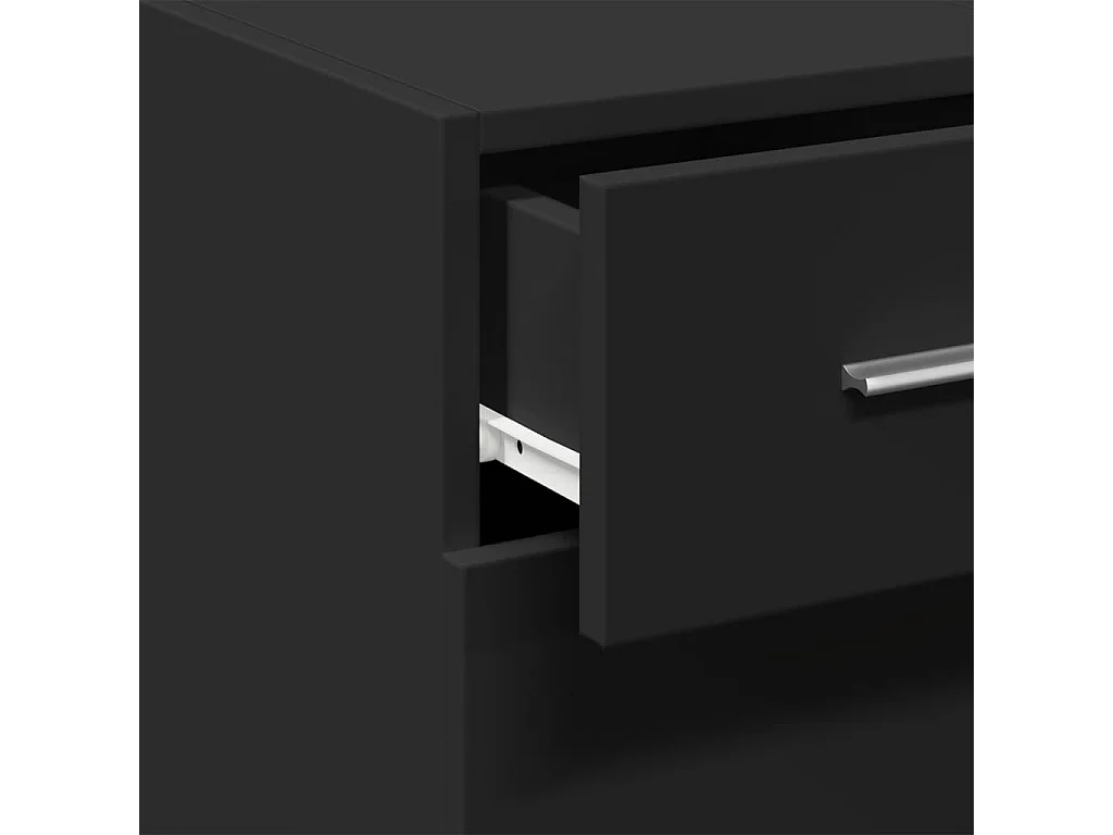 Sideboard Schwarz 30x42,5x93 cm Holzwerkstoff