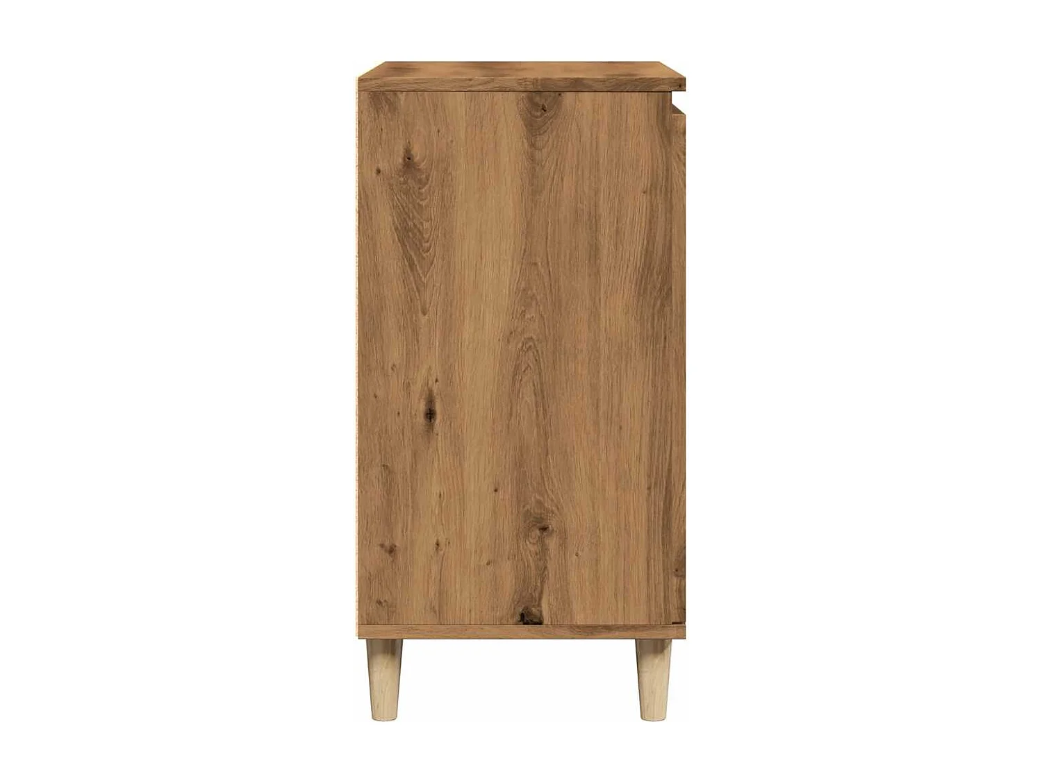 Buffet chêne artisanal 60x35x70 cm bois d'ingénierie