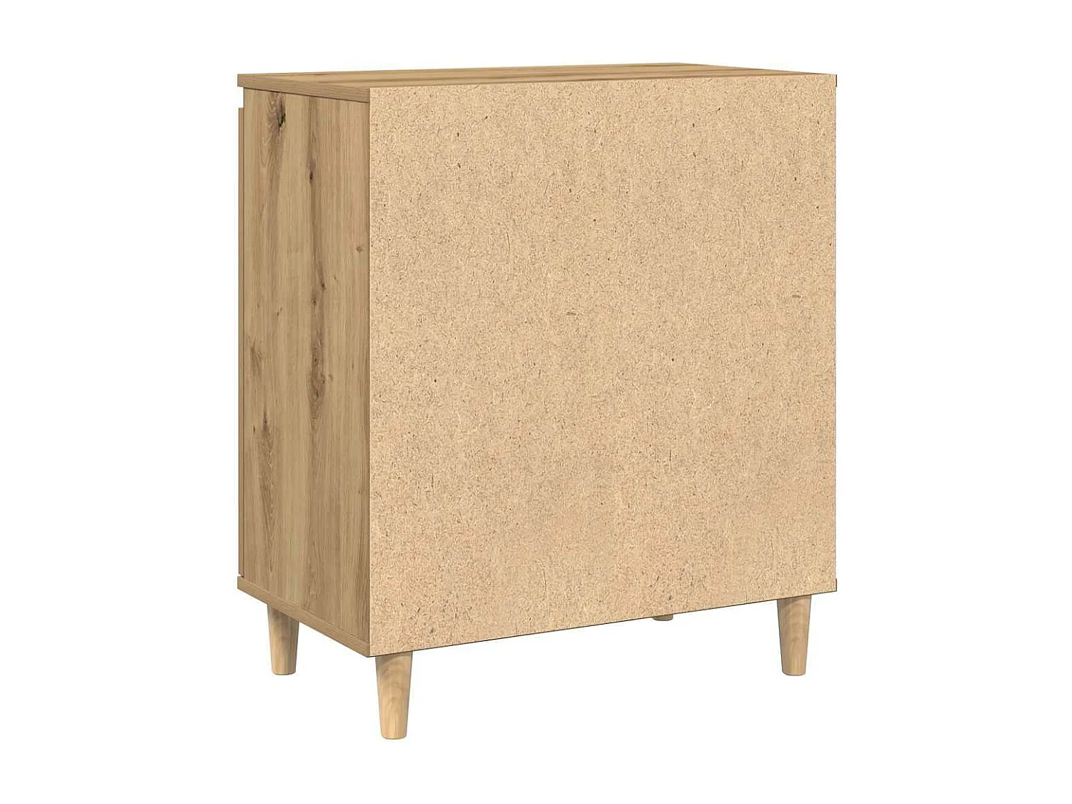 Buffet chêne artisanal 60x35x70 cm bois d'ingénierie