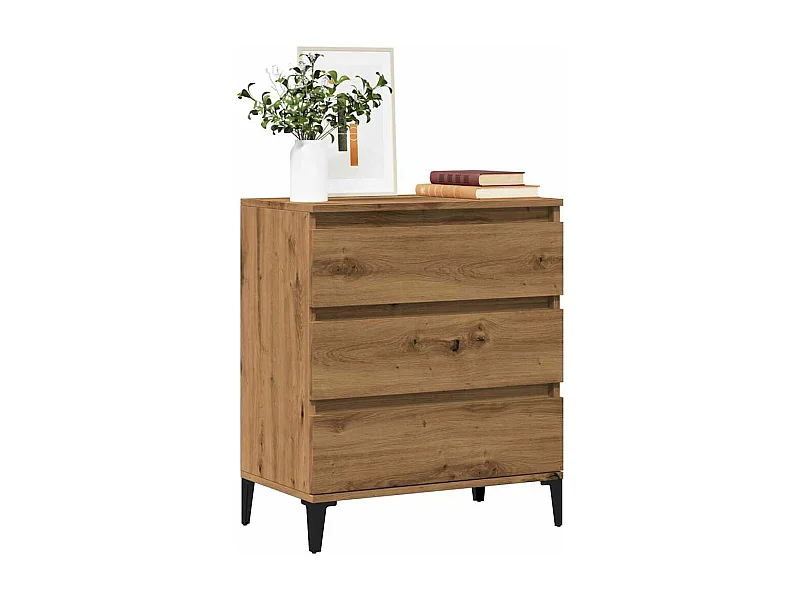 Credenza Rovere Artigianale 60x35x70 cm in Legno Multistrato