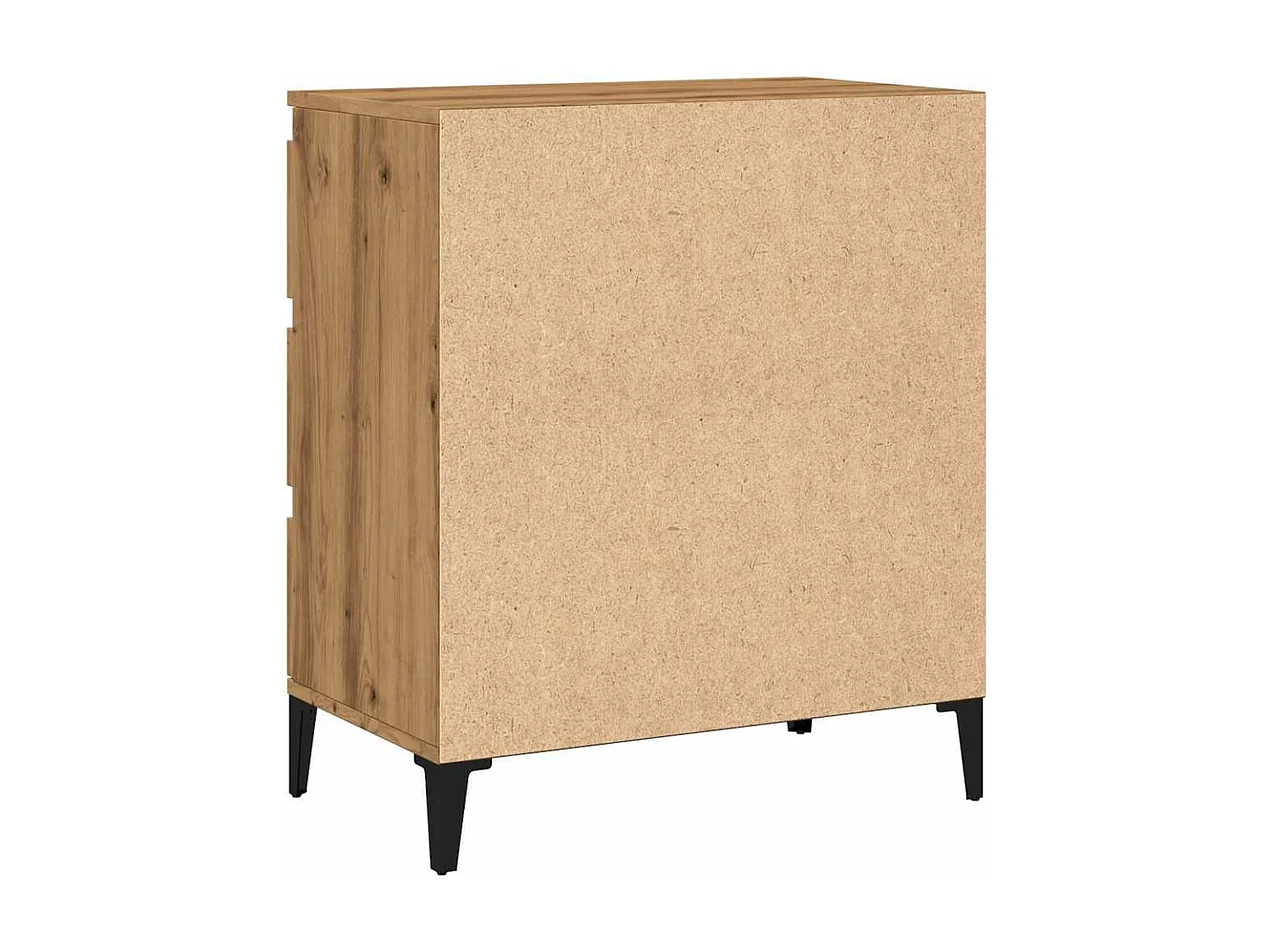 Buffet chêne artisanal 60x35x70 cm bois d'ingénierie