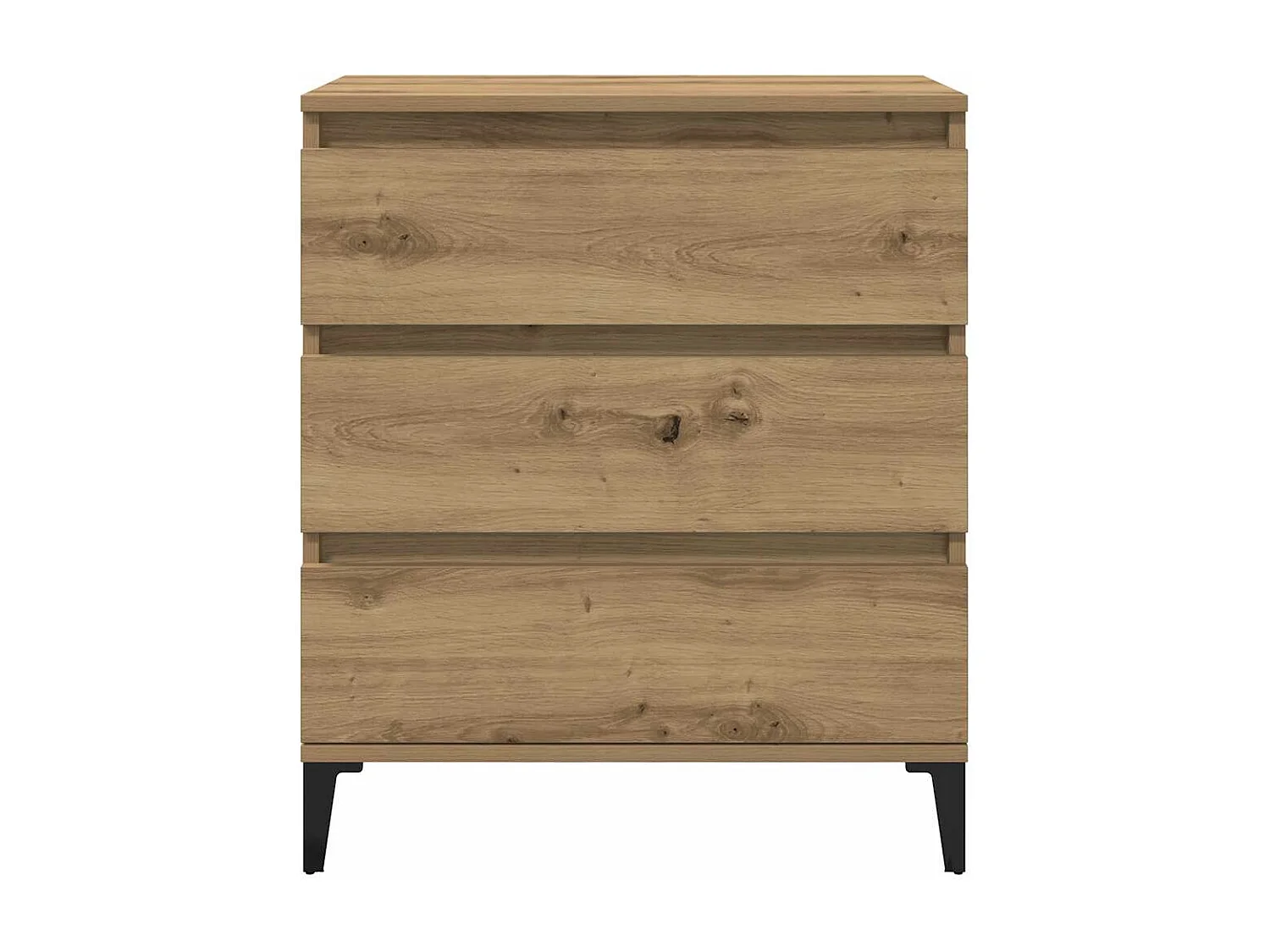 Buffet chêne artisanal 60x35x70 cm bois d'ingénierie