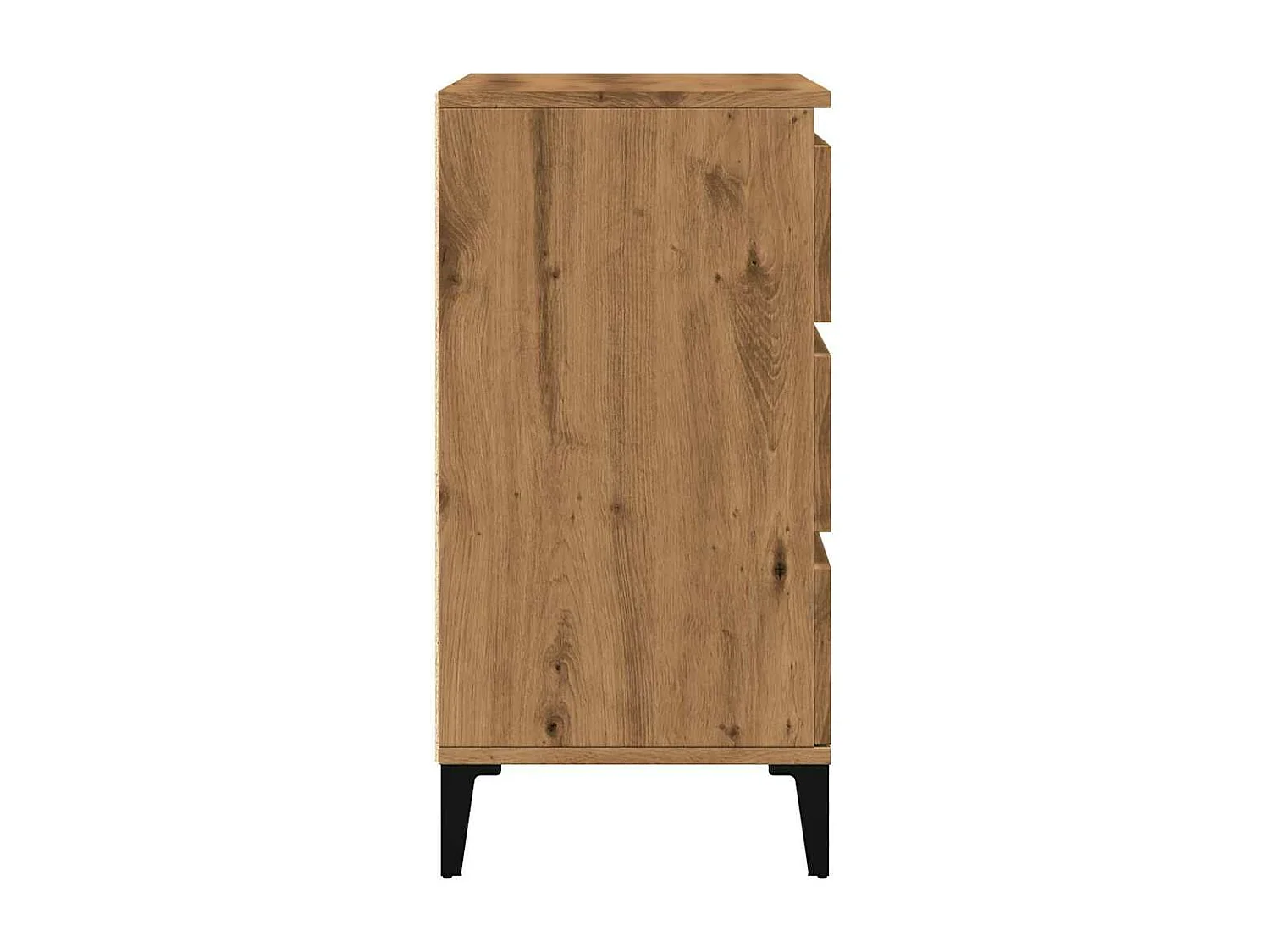 Buffet chêne artisanal 60x35x70 cm bois d'ingénierie