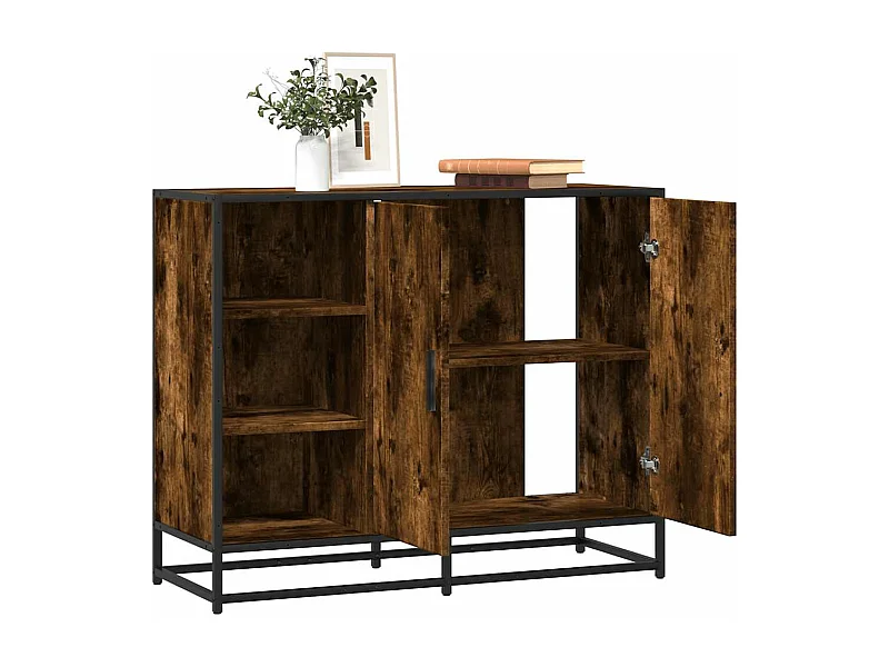 Sideboard Räuchereiche 92x35x76 cm Holzwerkstoff
