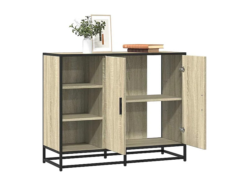 Sideboard Sonoma-Eiche 92x35x76 cm Holzwerkstoff