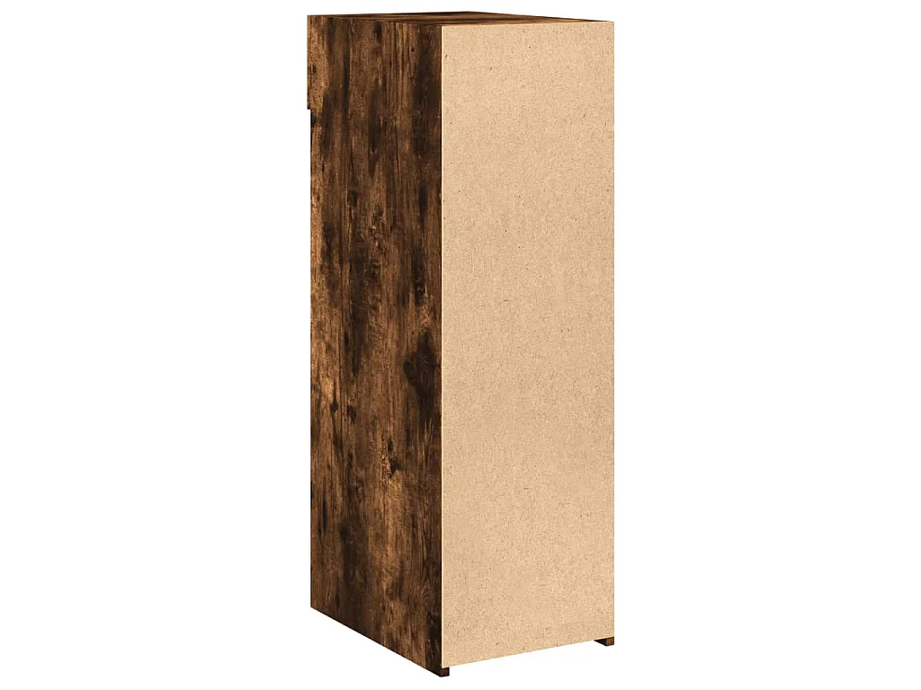 Buffet chêne fumé 30x42,5x93 cm bois d'ingénierie
