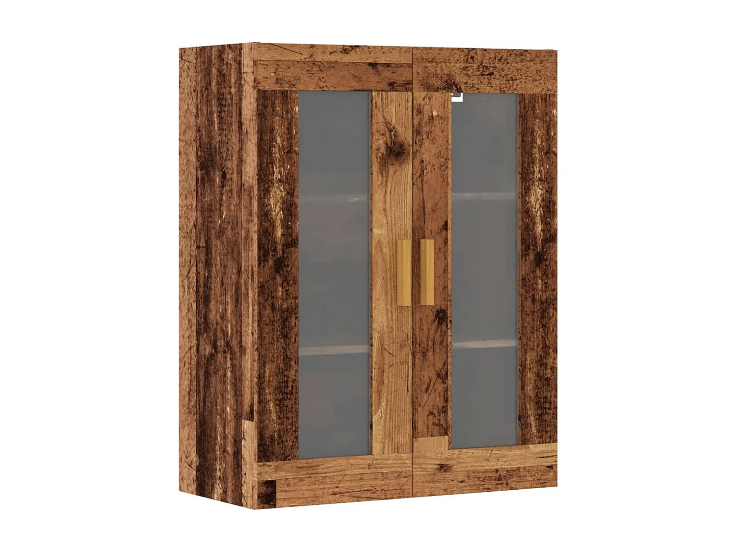 Armoire murale suspendue vieux bois 69,5x34x90 cm