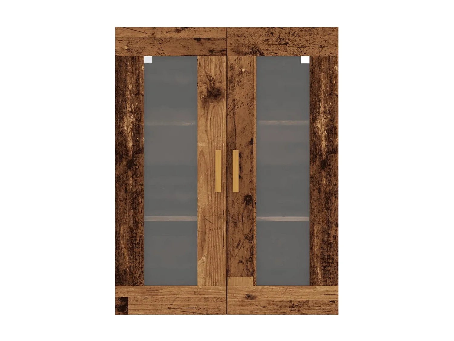 Armoire murale suspendue vieux bois 69,5x34x90 cm