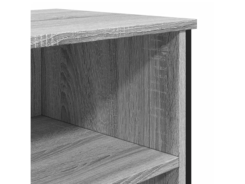 Sideboard Grau Sonoma 91x35,5x74,5 cm Holzwerkstoff