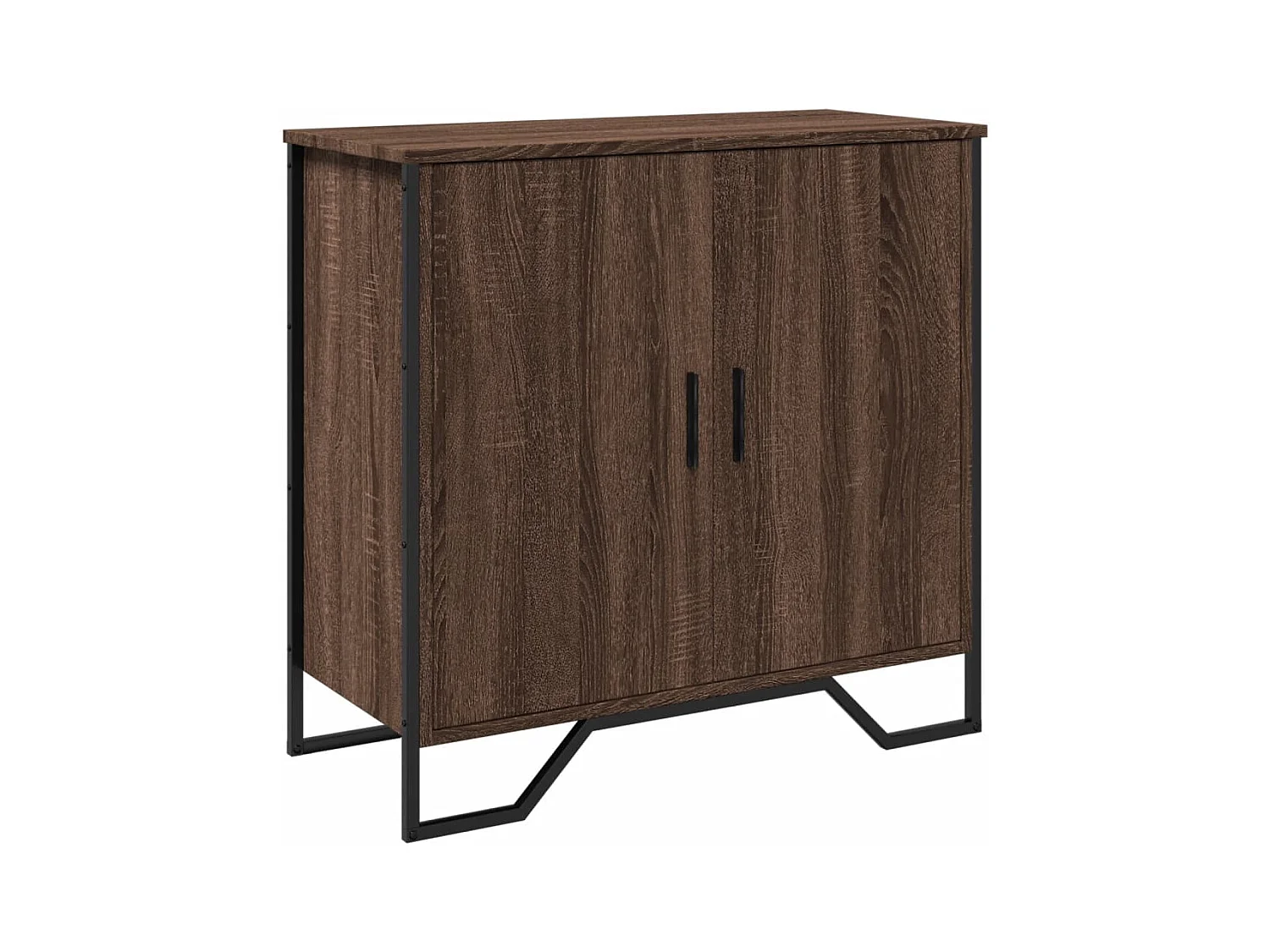 Buffet chêne marron 78x35,5x74,5 cm bois d'ingénierie