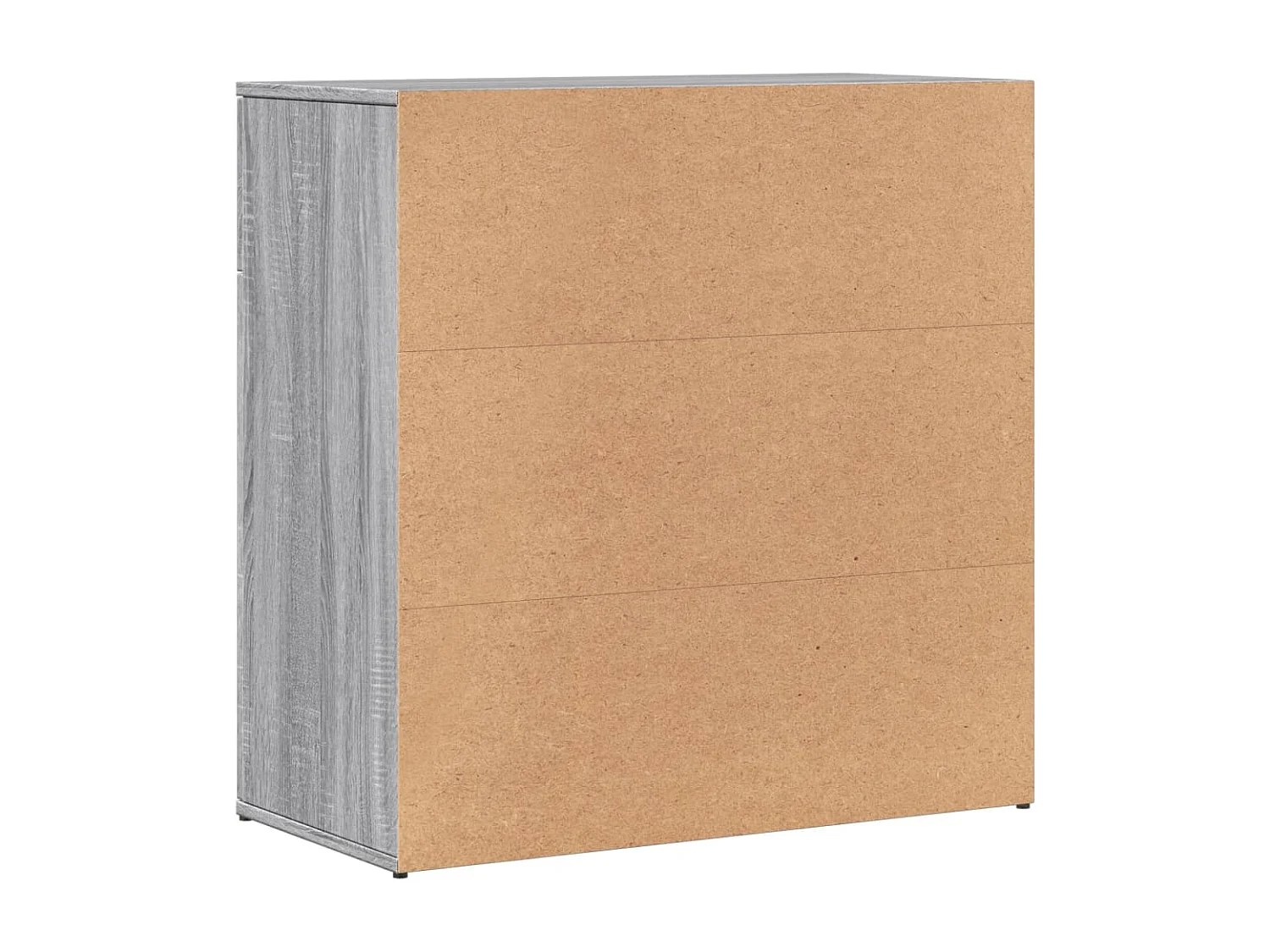 Credenze 2 pz Grigio Sonoma 79x38x80 cm in Legno Multistrato