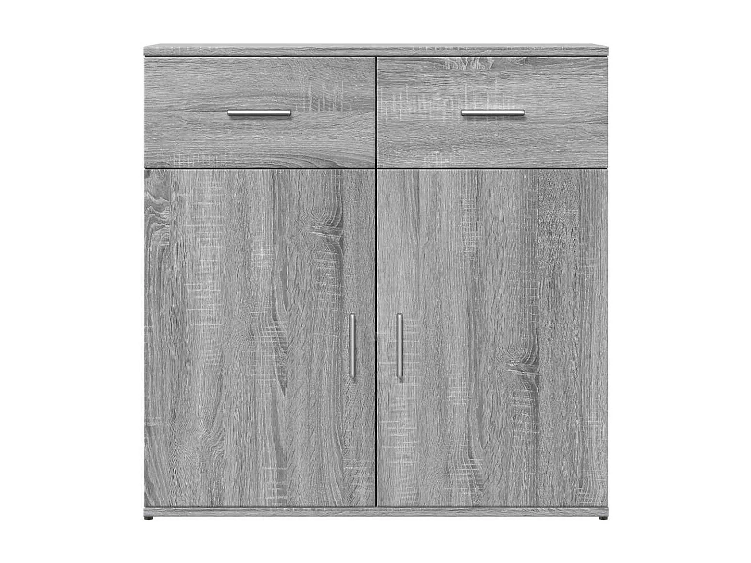 Buffets 2 pcs sonoma gris 79x38x80 cm bois d'ingénierie