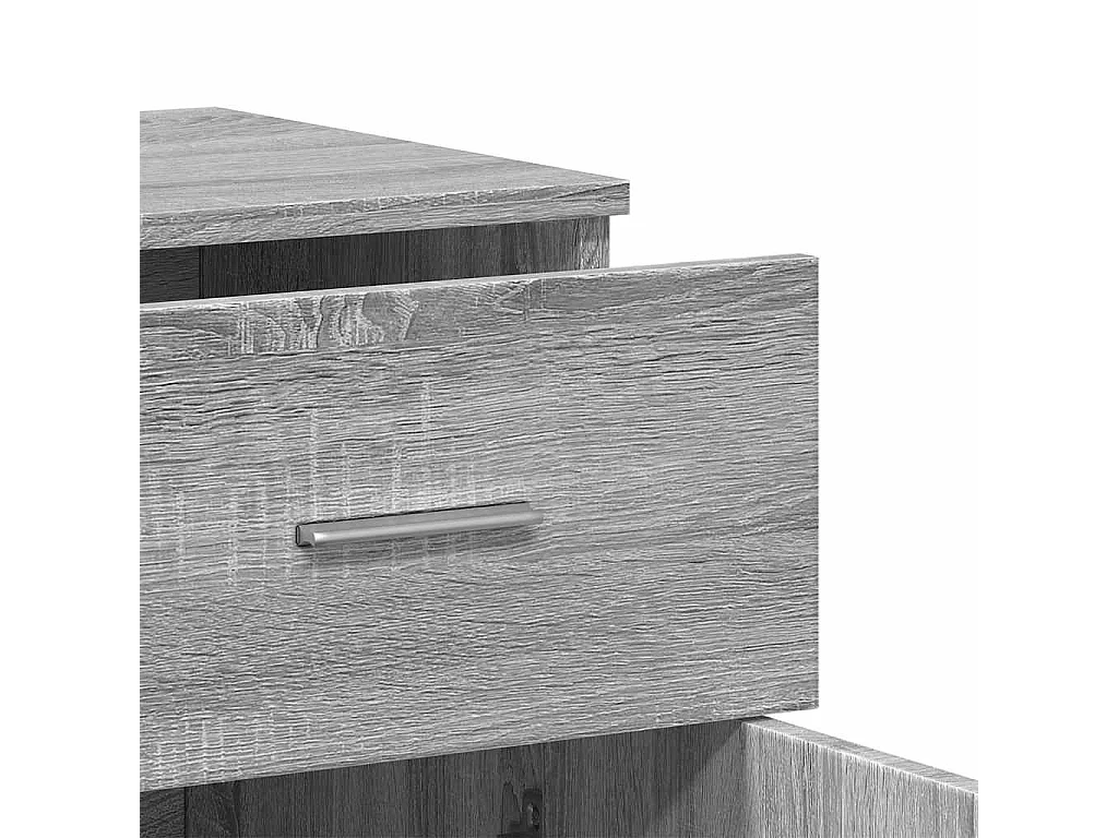 Buffets 2 pcs sonoma gris 79x38x80 cm bois d'ingénierie