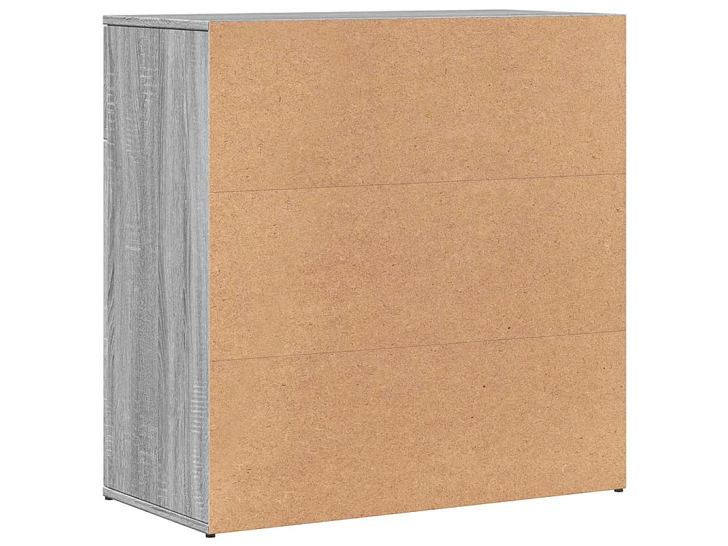 Buffets 2 pcs sonoma gris 79x38x80 cm bois d'ingénierie