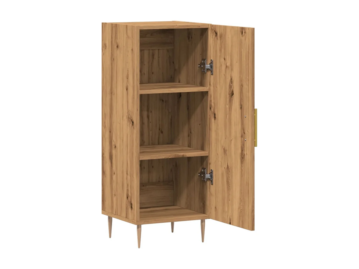 Buffet chêne artisanal 34,5x34x90 cm bois d'ingénierie