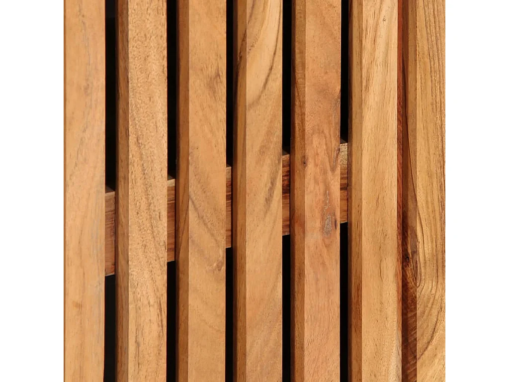 Credenze 3 pz 60x34x75 cm in Legno Massello di Acacia