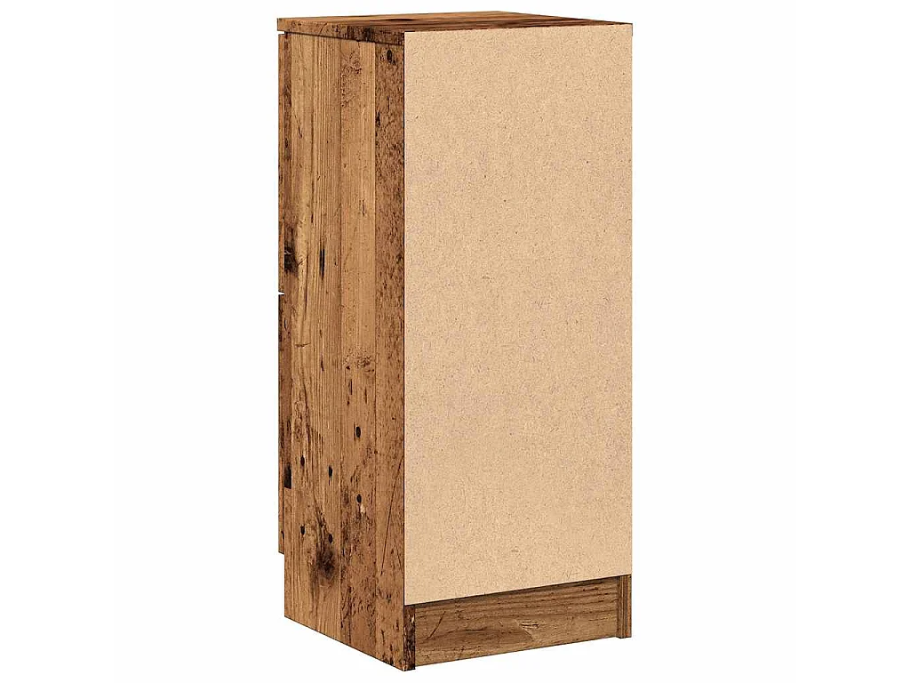 Buffet vieux bois 30x30x70 cm bois d'ingénierie