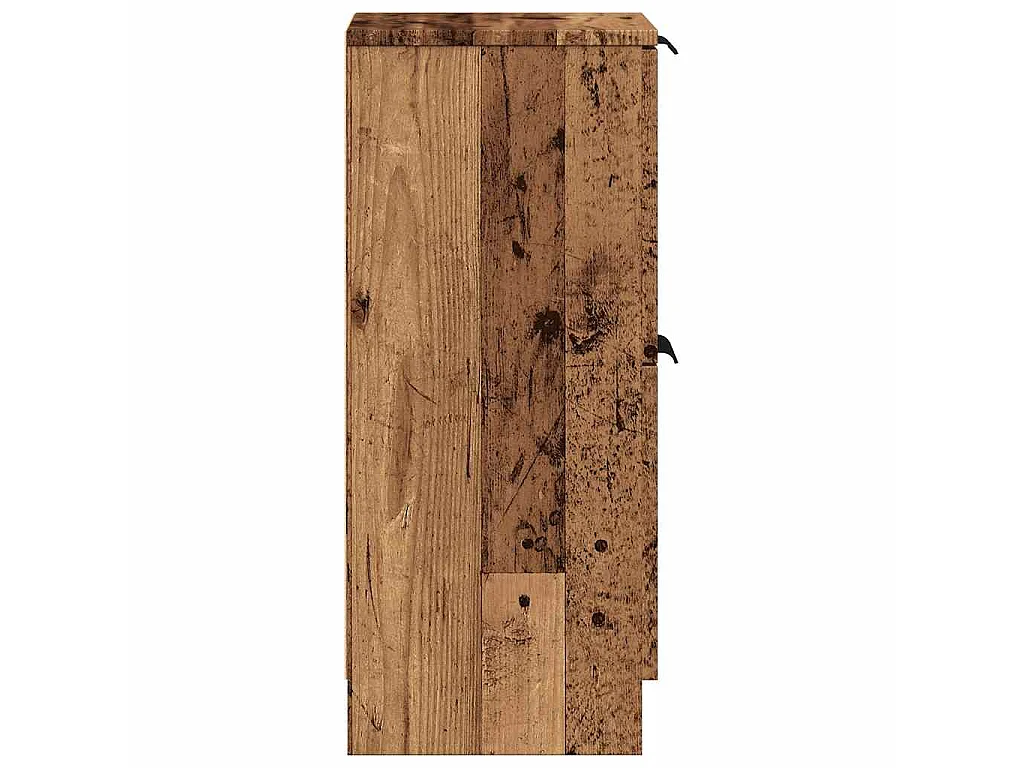 Buffet vieux bois 30x30x70 cm bois d'ingénierie