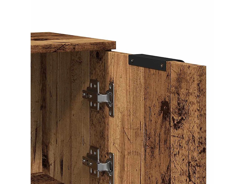 Buffet vieux bois 30x30x70 cm bois d'ingénierie