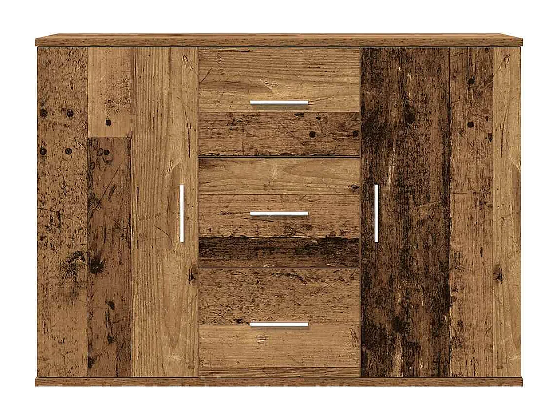 Buffet vieux bois 90x29,5x65 cm bois d'ingénierie