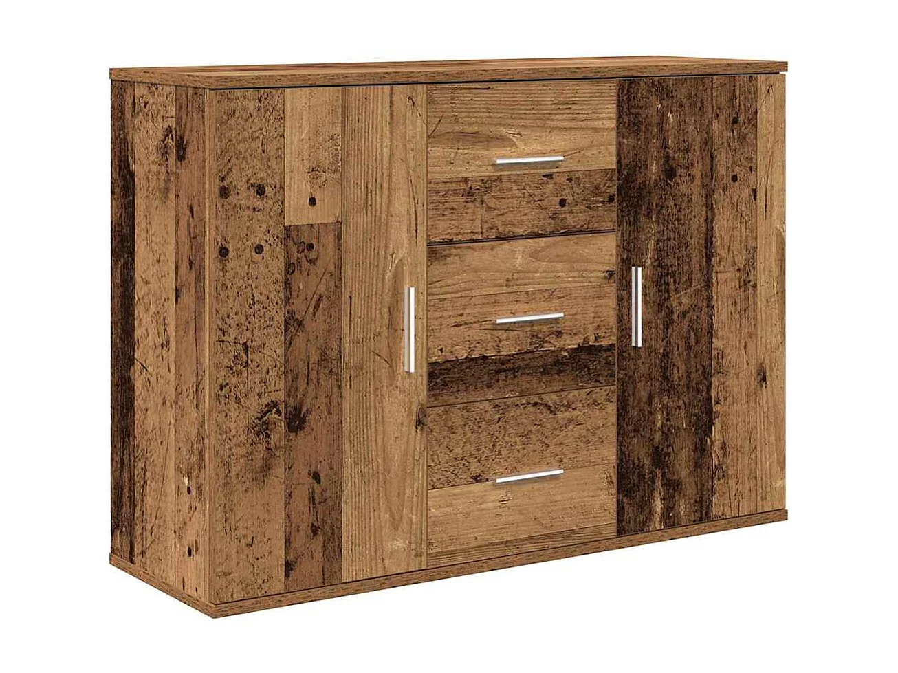 Buffet vieux bois 90x29,5x65 cm bois d'ingénierie