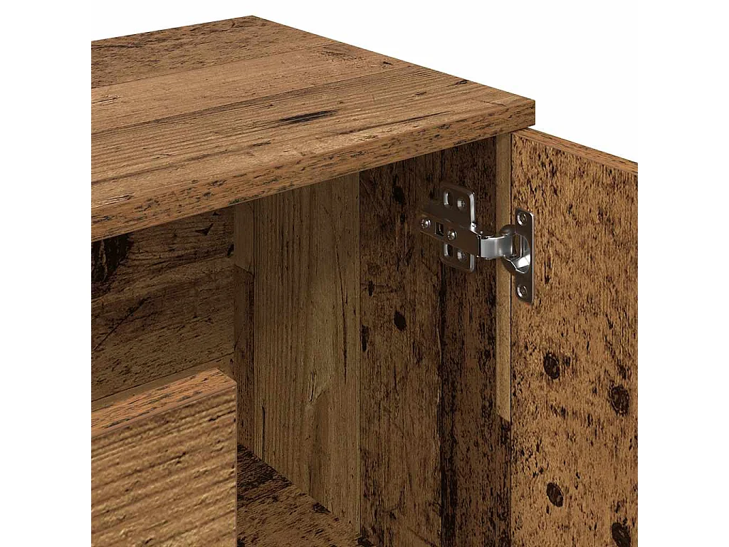 Buffet vieux bois 90x29,5x65 cm bois d'ingénierie