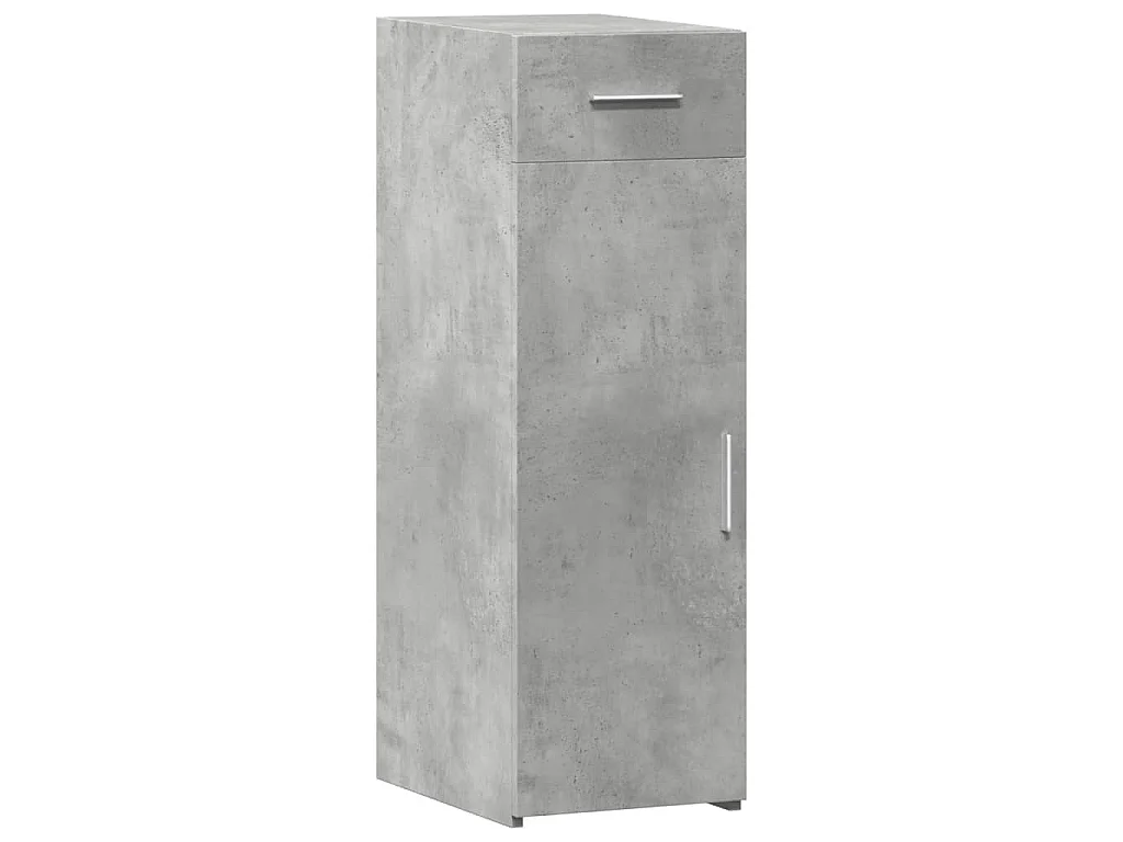 Buffet gris béton 30x42,5x93 cm bois d'ingénierie