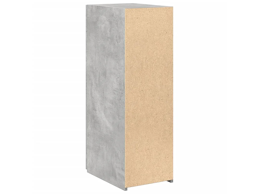 Buffet gris béton 30x42,5x93 cm bois d'ingénierie
