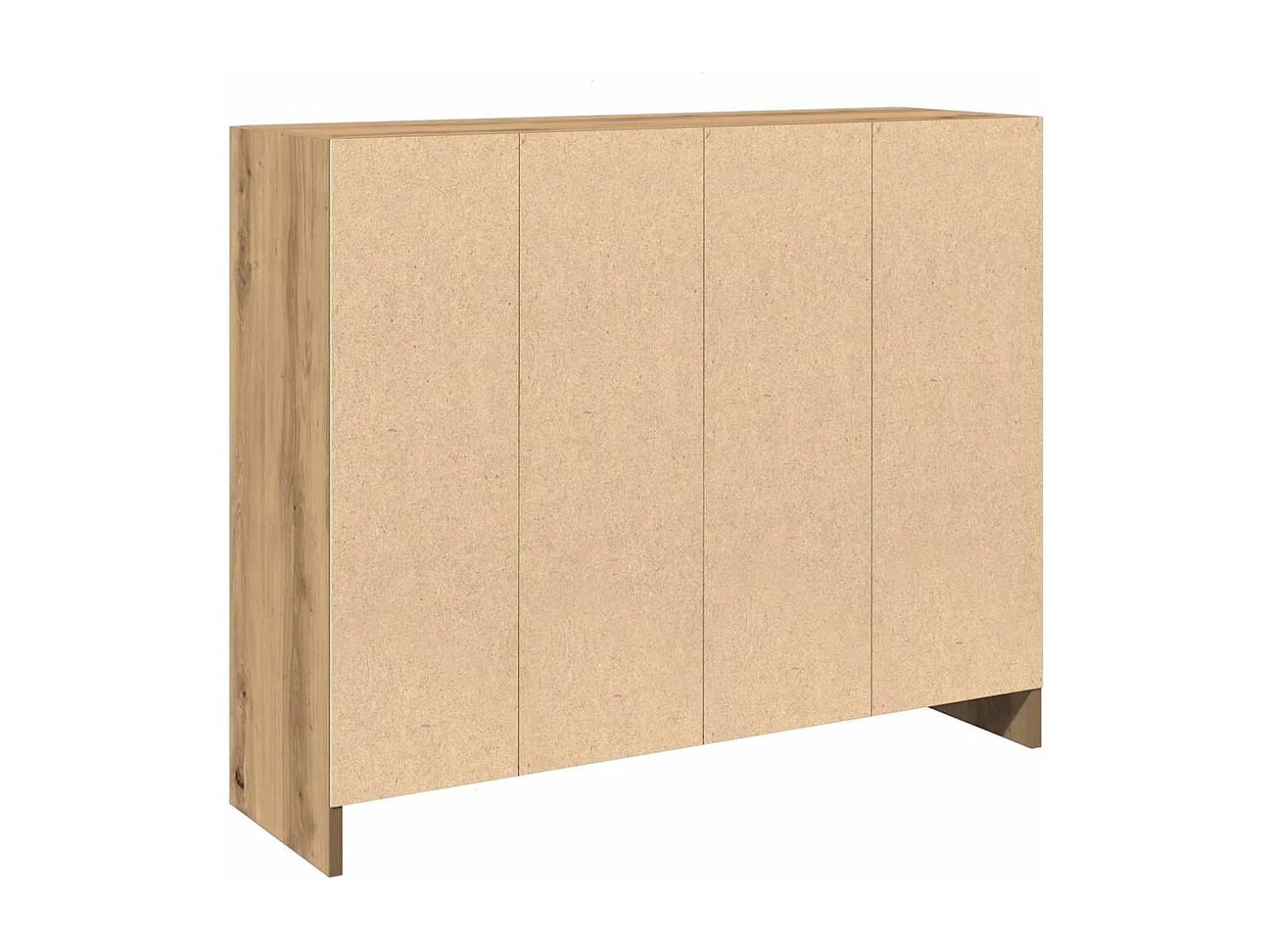 Buffet chêne artisanal 91x28x75 cm bois d'ingénierie