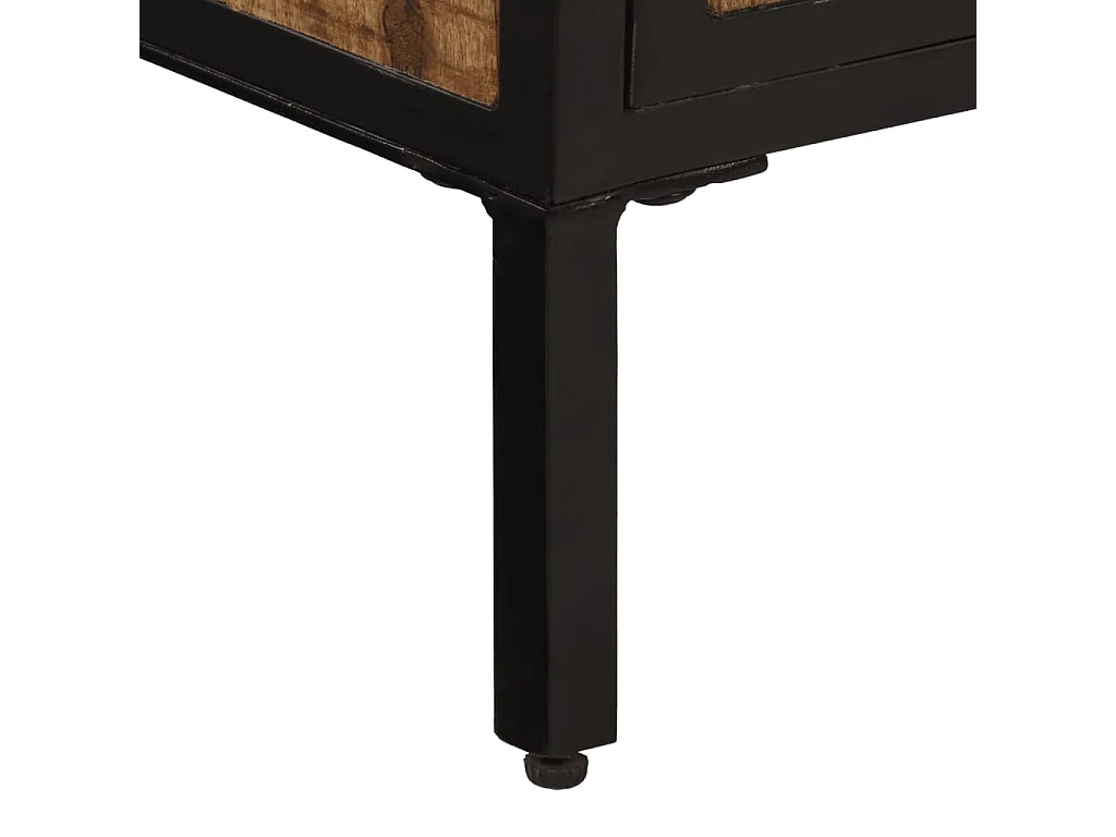 Credenza 105x35x70 cm in Legno Massello di Mango Grezzo