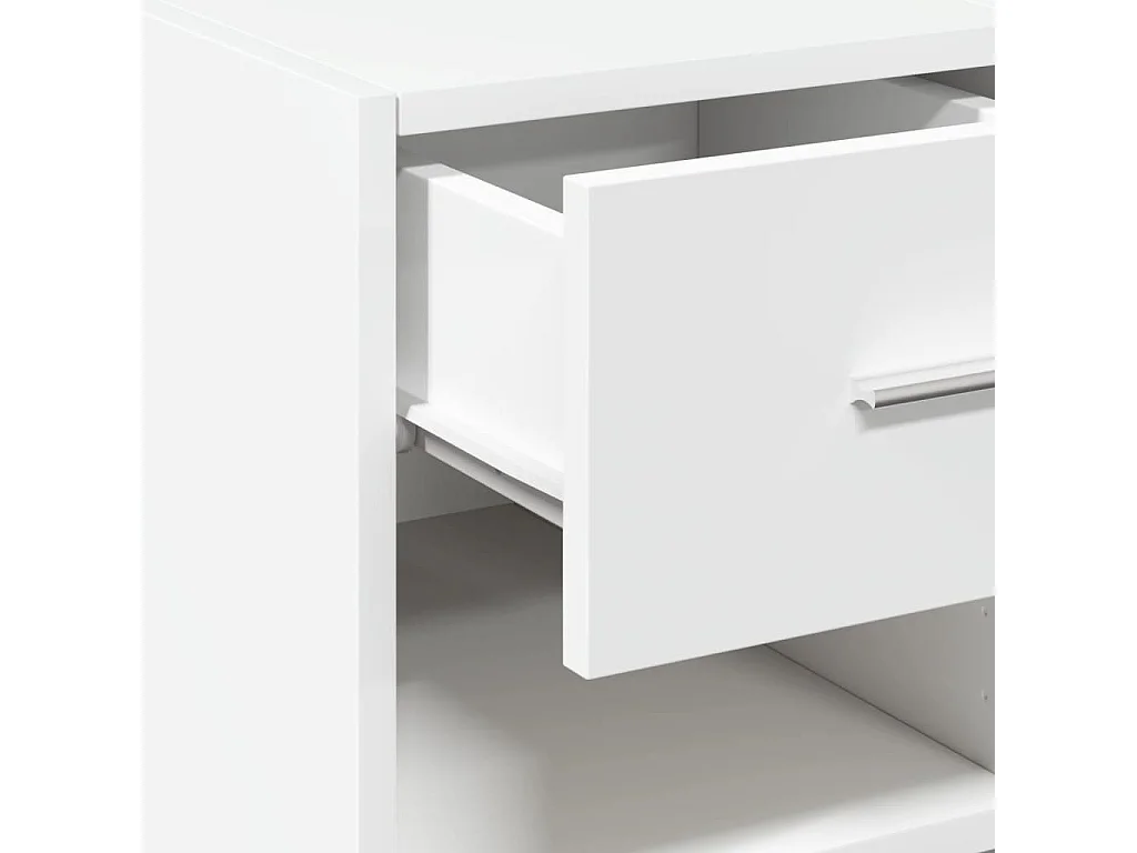 Buffet blanc 30x42,5x93 cm bois d'ingénierie
