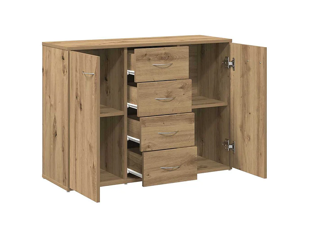 Aparador de madera de ingeniería roble artisan 88x30x64 cm