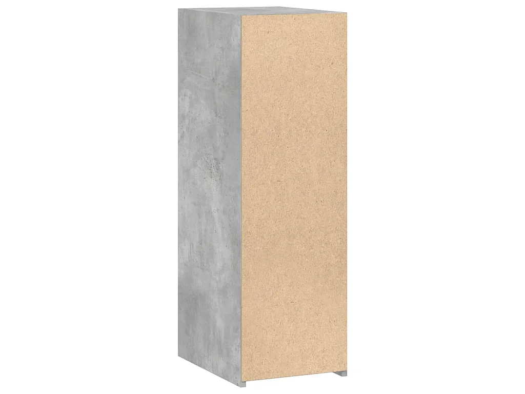 Dressoir 30x41x93 cm bewerkt hout betongrijs