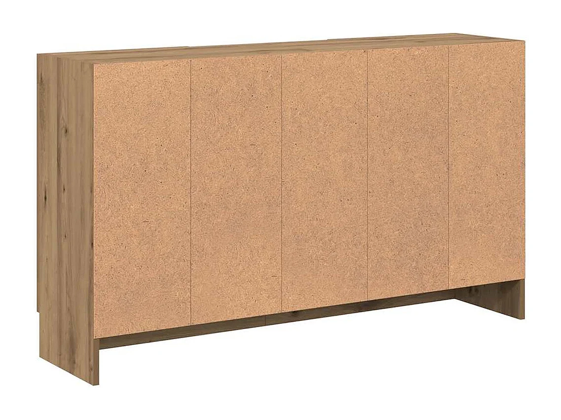 Buffet chêne artisanal 120x30,5x70 cm bois d'ingénierie