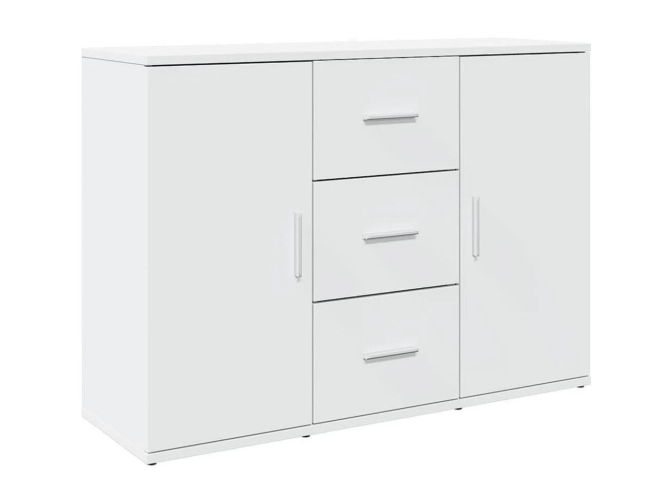 Dressoir 90,5x29,5x65 cm bewerkt hout wit