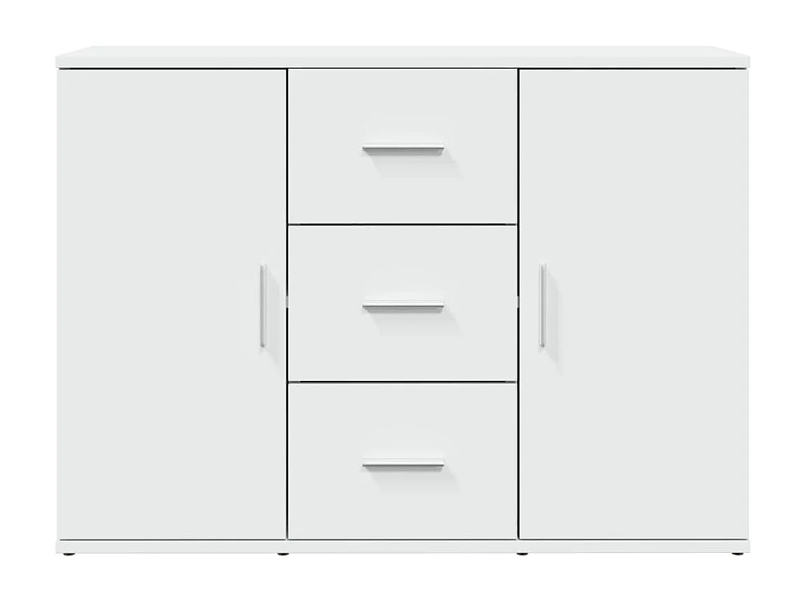 Dressoir 90,5x29,5x65 cm bewerkt hout wit