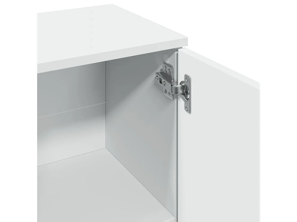 Dressoir 90,5x29,5x65 cm bewerkt hout wit