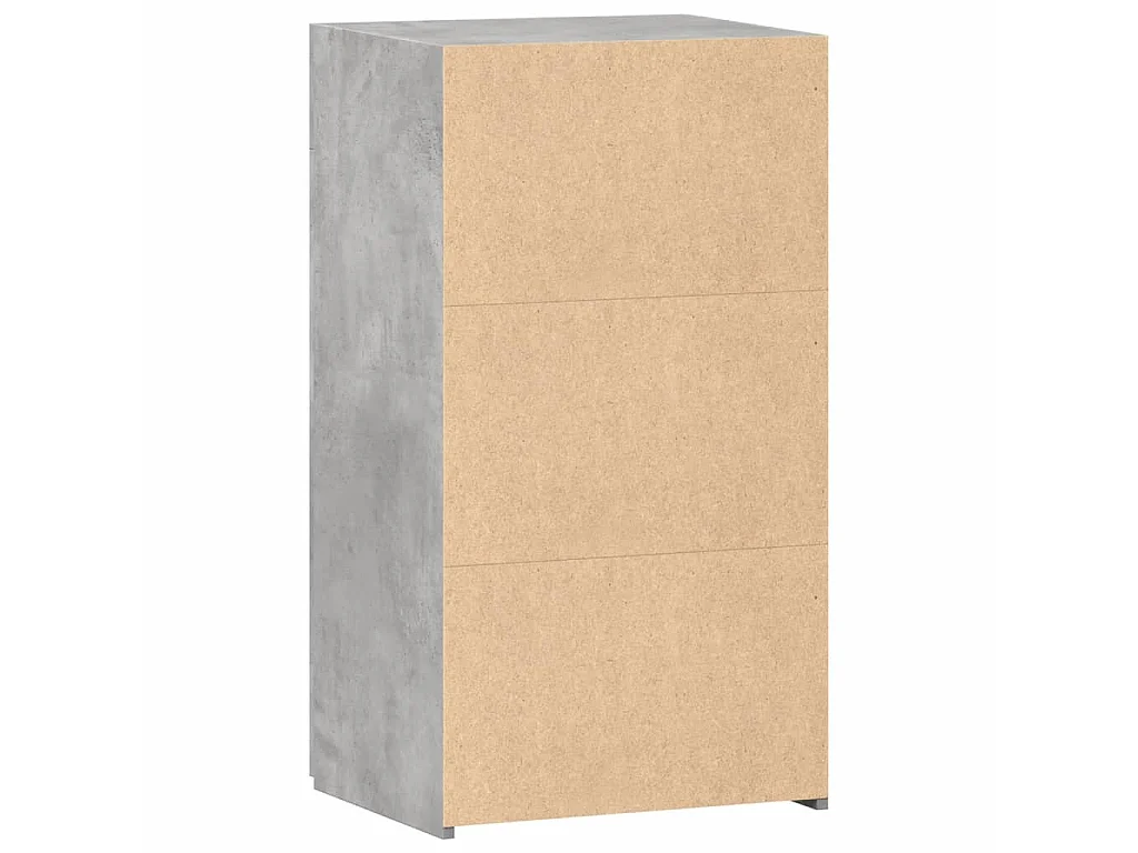 Dressoir 50x42,5x93 cm bewerkt hout betongrijs