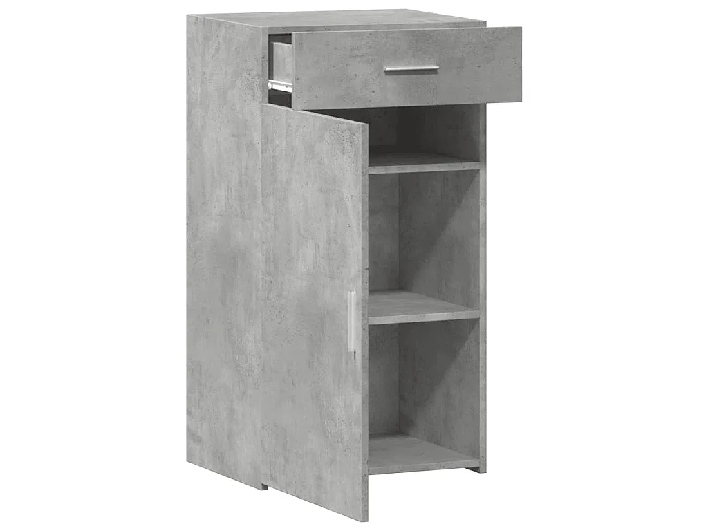Dressoir 50x42,5x93 cm bewerkt hout betongrijs