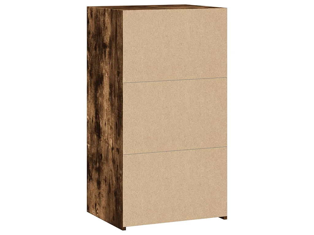 Dressoir 50x41x93 cm bewerkt hout gerookt eikenkleurig