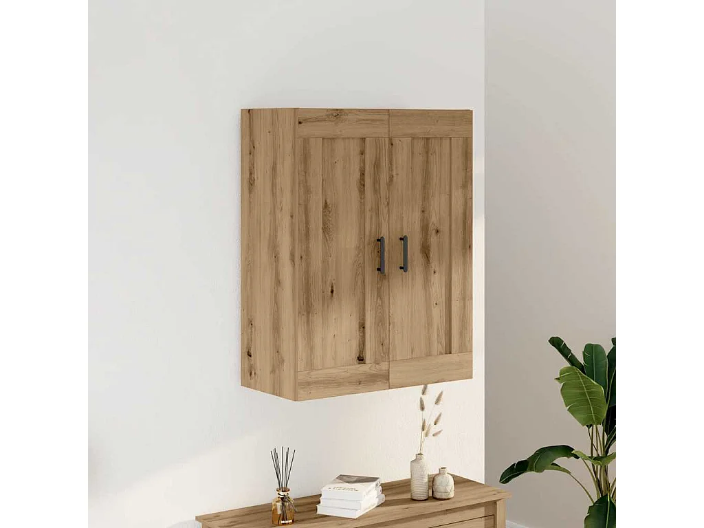 Buffet chêne artisanal 69,5x34x90 cm bois d'ingénierie