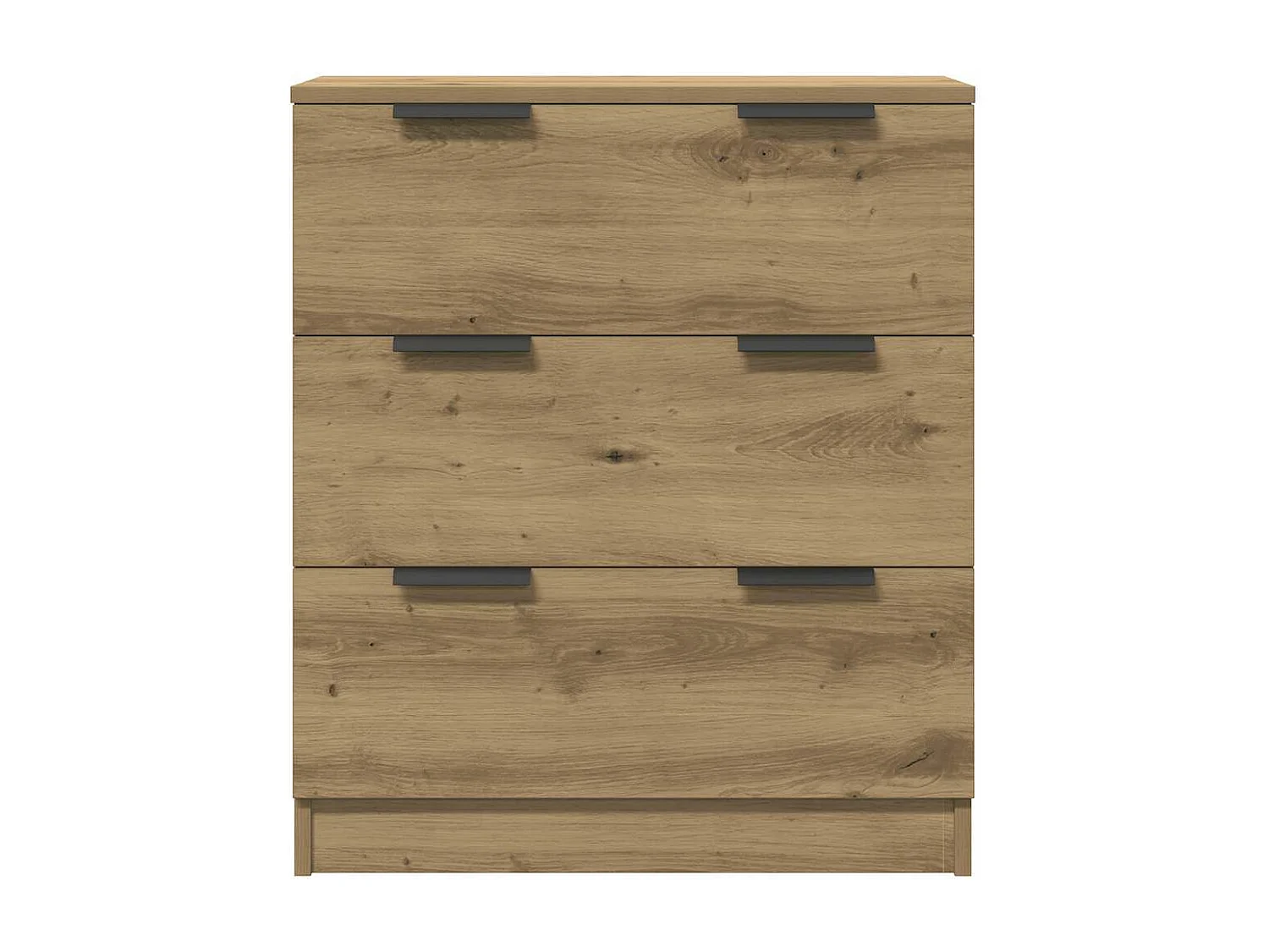 Credenze 3 pz Rovere Artigianale 60x30x70 cm Legno Multistrato