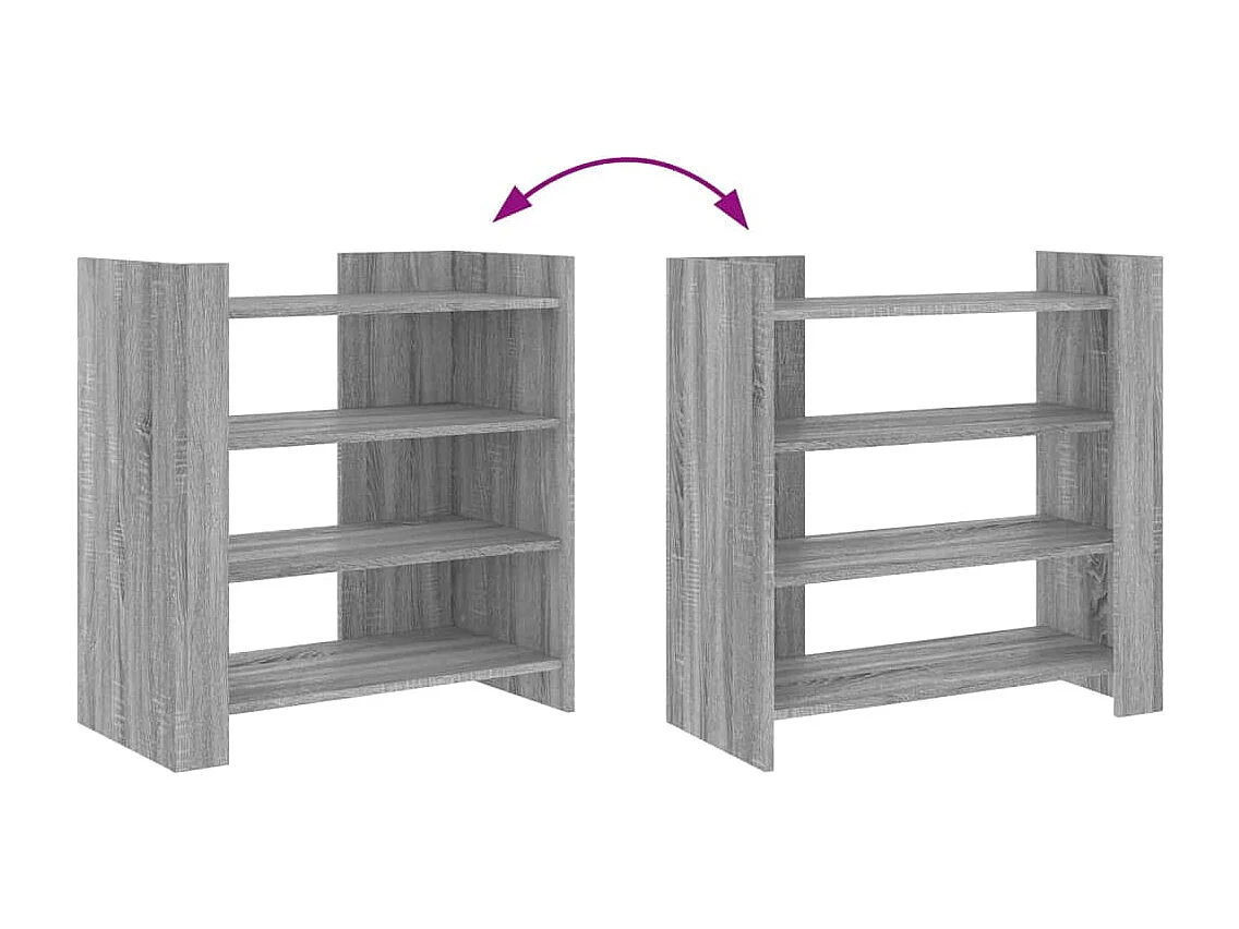 Buffet sonoma gris 73,5x35x75 cm bois d'ingénierie
