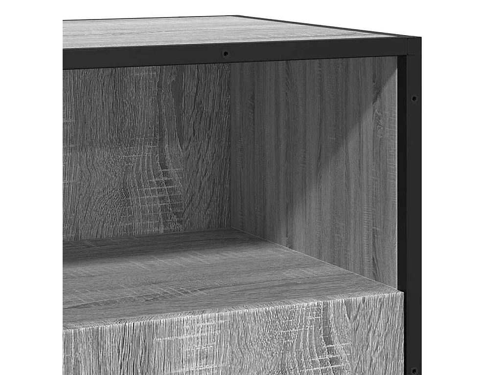 Buffet sonoma gris 68x35x76 cm bois d'ingénierie