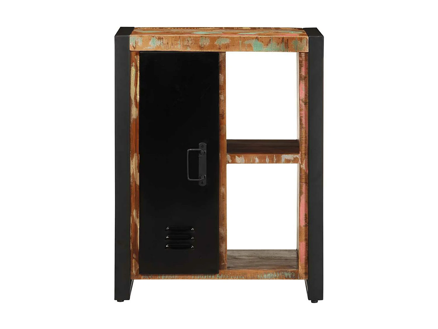 Credenza Multicolore 55x35x70 cm in Legno Massello Recupero