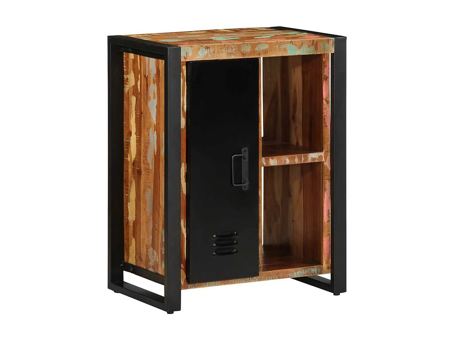 Credenza Multicolore 55x35x70 cm in Legno Massello Recupero