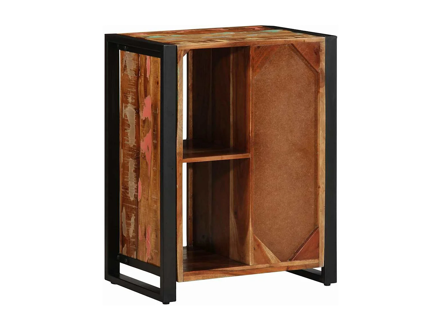 Credenza Multicolore 55x35x70 cm in Legno Massello Recupero