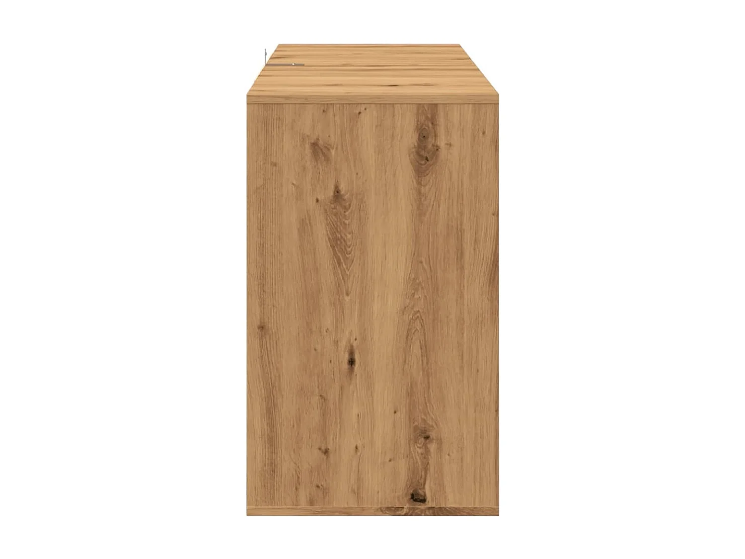 Buffet chêne artisanal 135x41x75 cm bois d'ingénierie